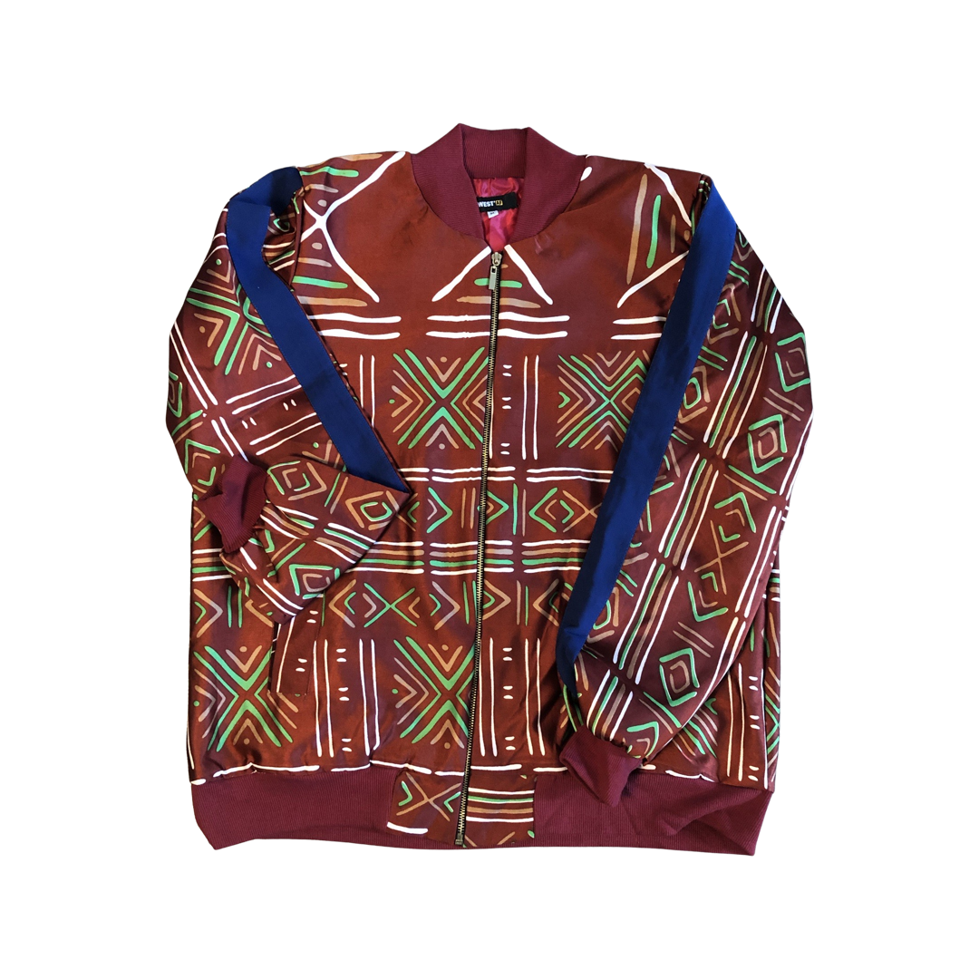 Bomber Bogolan Rouge
