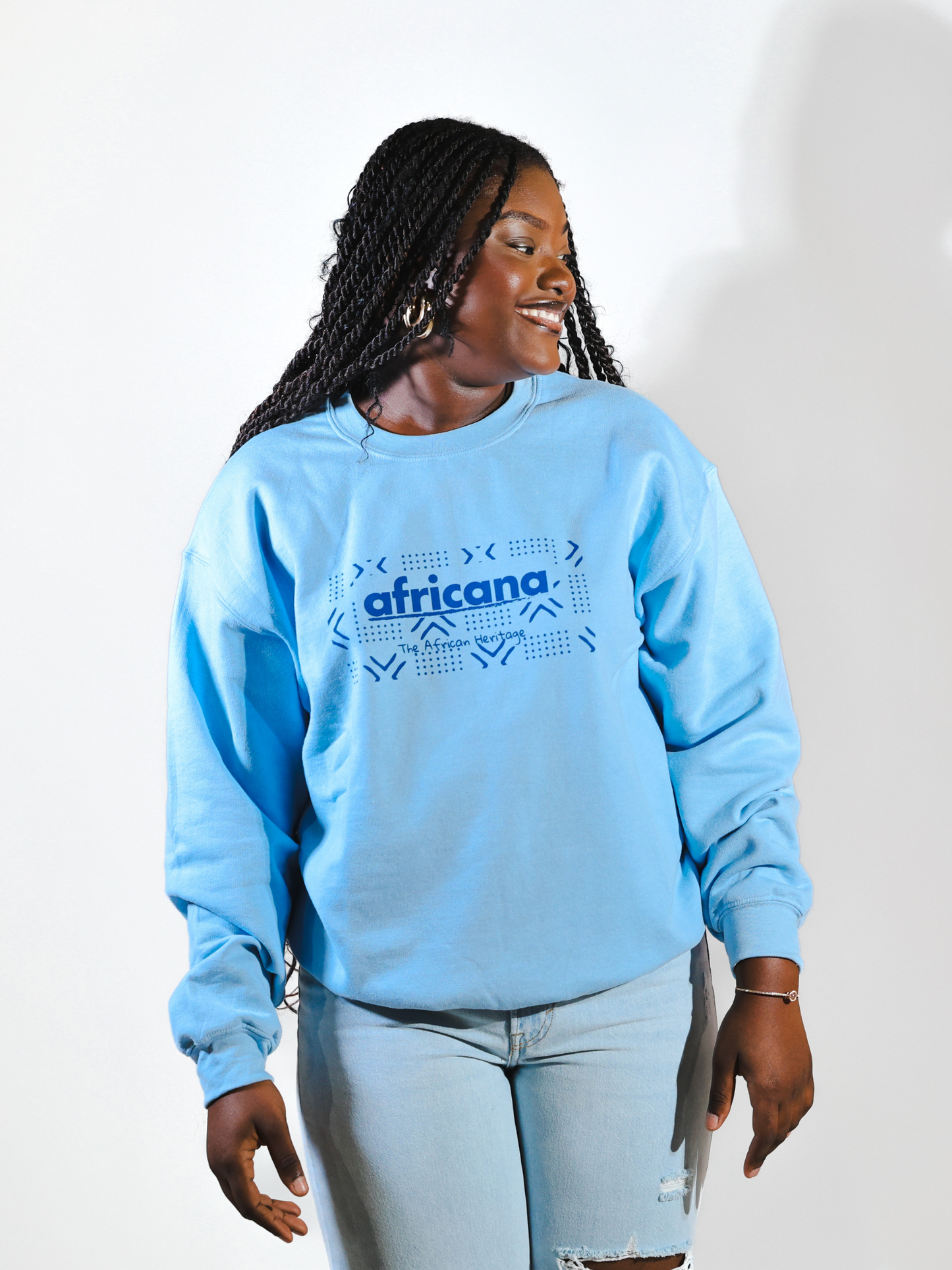 Pull Africana Bleu