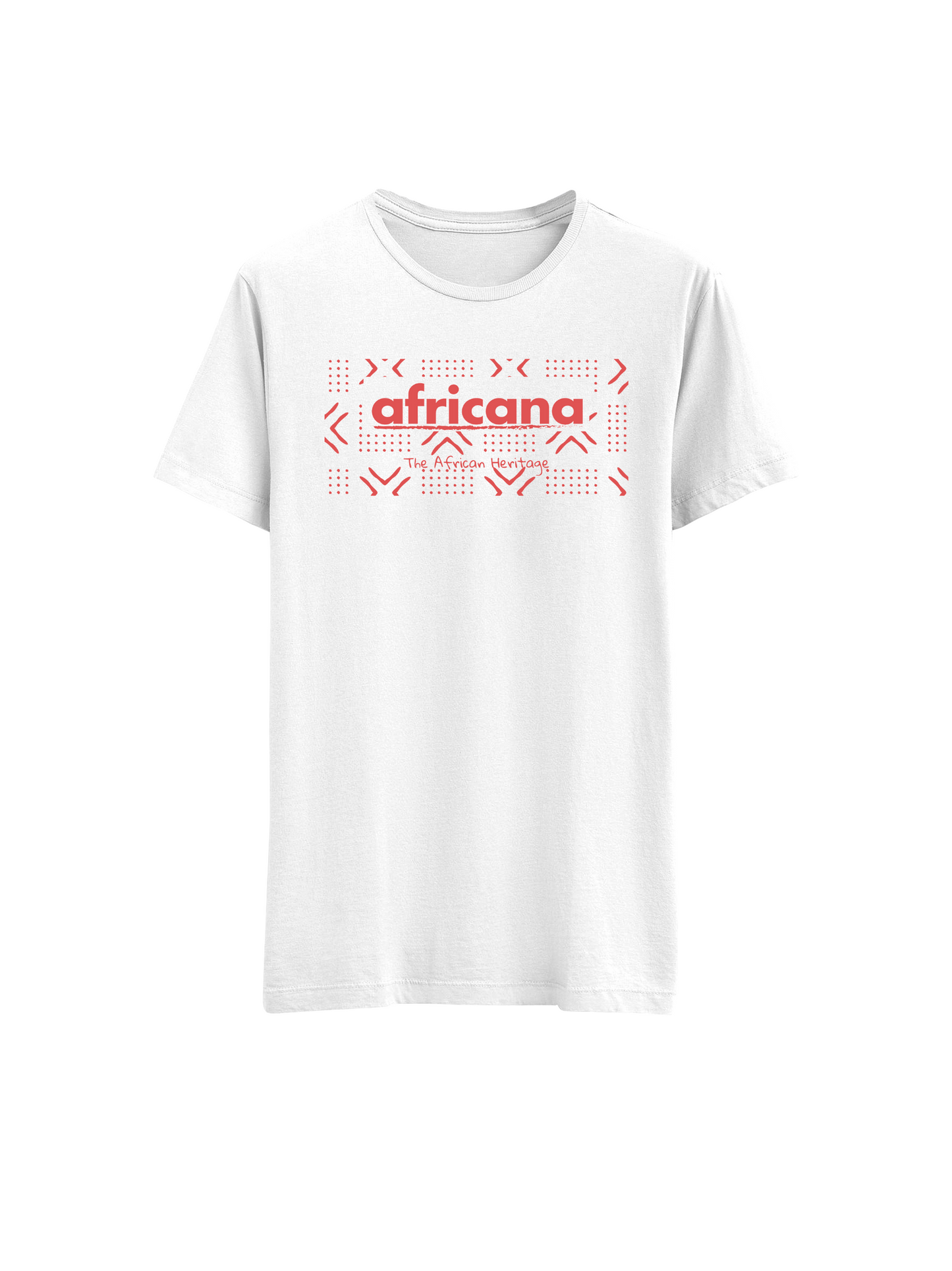 Tee Shirt Africana Blanc (Red Edition)